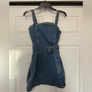 Mini jean dress